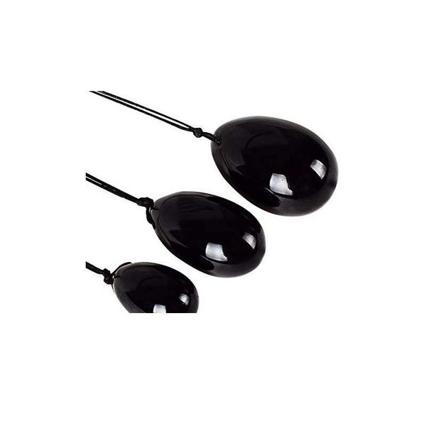 3pcs set jade eggs natural drilled black obsidian women exercise pelvic muscles kegel exerciser massager vaginal tighten jllmyc
3pcs set jade eggs natural drilled black obsidian women exercise pelvic muscles kegel exerciser massager vaginal tighten jllmyc