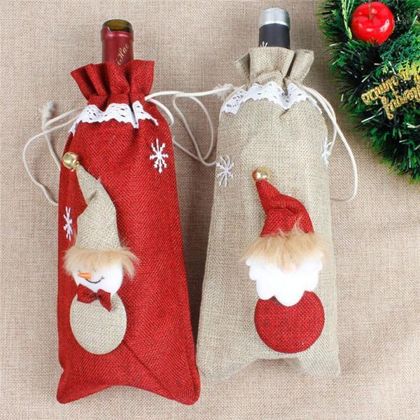 christmas decorations wine bottle cover red gift bags set champagne xmas home dinner party table decoration snowman santa claus pattern1
christmas decorations wine bottle cover red gift bags set champagne xmas home dinner party table decoration snowman santa claus pattern1