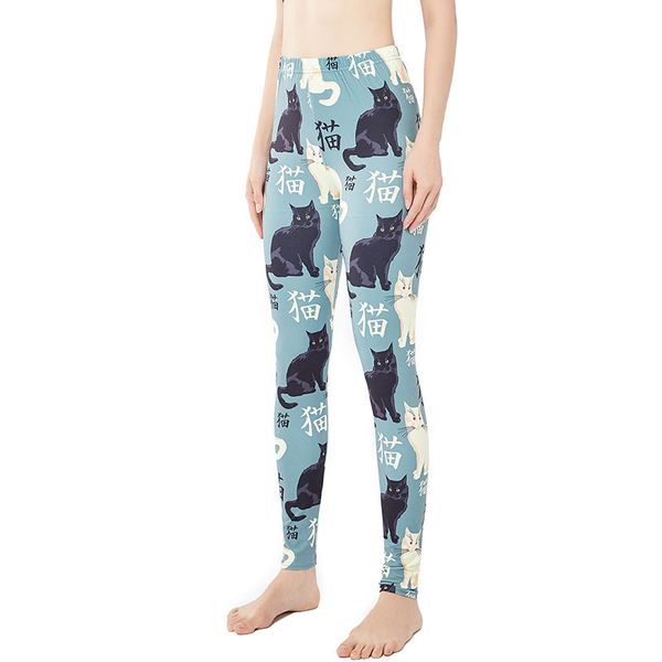 9103 popular chinese character cat yoga leggings women's elastic large small foot print pencil pants, Black
9103 popular chinese character cat yoga leggings women's elastic large small foot print pencil pants, Black