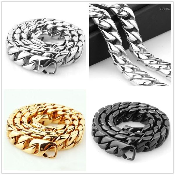 chains 15mm 7-40'' cool punk stainless steel gold/silver color/black cut cuban chain mens boys jewelry necklace or bracelet xmas g
chains 15mm 7-40'' cool punk stainless steel gold/silver color/black cut cuban chain mens boys jewelry necklace or bracelet xmas g