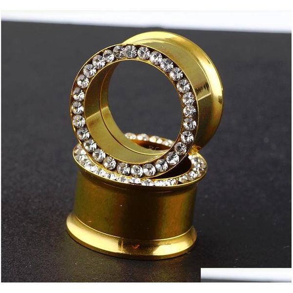 gold flesh tunnel surgical steel body jewelry ear expander gauge stretcher earring piercing plug jllrdr yummy_shop, Silver 
gold flesh tunnel surgical steel body jewelry ear expander gauge stretcher earring piercing plug jllrdr yummy_shop, Silver