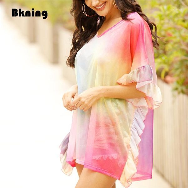 cover-ups ruffle beach cover up women tunic 2021 summer saronge dress rainbow v-neck beachwear salidas de playa para mujer flounce ups 1
cover-ups ruffle beach cover up women tunic 2021 summer saronge dress rainbow v-neck beachwear salidas de playa para mujer flounce ups 1