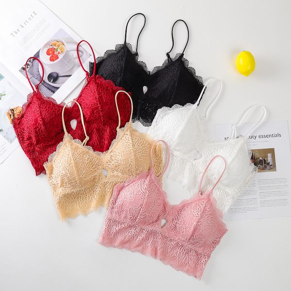 3pieces/lot women tank hollow u back seamless underwear crop lingerie seamless floral lace bralette female padded camisole, Black;white
3pieces/lot women tank hollow u back seamless underwear crop lingerie seamless floral lace bralette female padded camisole, Black;white