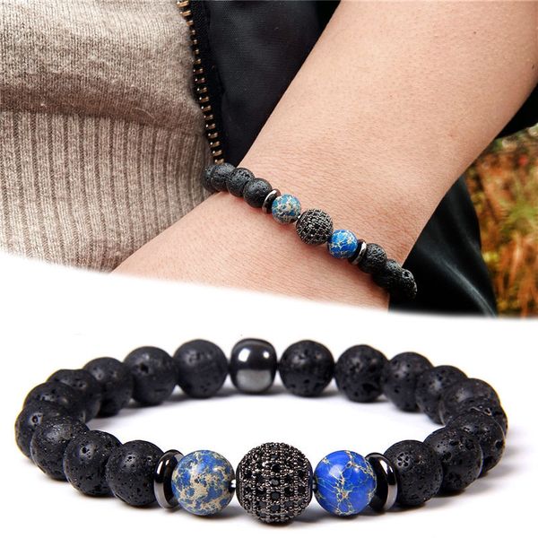 natural lava stone copper cz ball bracelet beaded bracelets for men pulseras jewellery men bileklik accessories bijoux homme, Black
natural lava stone copper cz ball bracelet beaded bracelets for men pulseras jewellery men bileklik accessories bijoux homme, Black