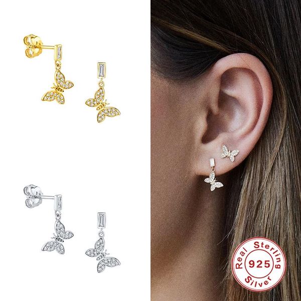 BOAKO Butterfly Pendant 2021 Trend Earrings Ear Cuff Silver 925 Stud Earrings Girl Earring Ear Piercing Natural Jewelry #12.6, Golden;silver
BOAKO Butterfly Pendant 2021 Trend Earrings Ear Cuff Silver 925 Stud Earrings Girl Earring Ear Piercing Natural Jewelry #12.6, Golden;silver