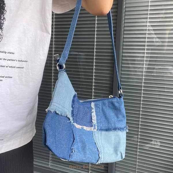 shoulder bags underarm fashion design women denim bag contrasting color ladies small vintage female clutch purse tote handbags
shoulder bags underarm fashion design women denim bag contrasting color ladies small vintage female clutch purse tote handbags