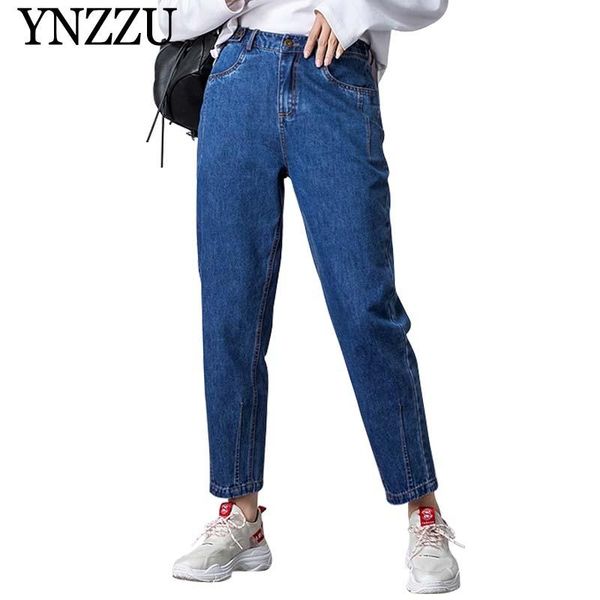 ynzzu korean style casual jeans women 2020 spring high waist loose women harem pants plus size trousers pockets yb276, Blue
ynzzu korean style casual jeans women 2020 spring high waist loose women harem pants plus size trousers pockets yb276, Blue