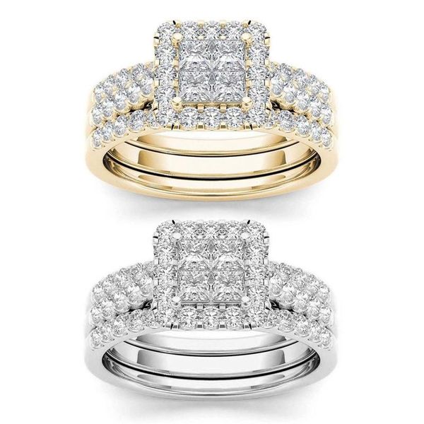 wedding rings for women cubic zirconia square stone ring luxury yellow gold engagement accessories, Slivery;golden
wedding rings for women cubic zirconia square stone ring luxury yellow gold engagement accessories, Slivery;golden
