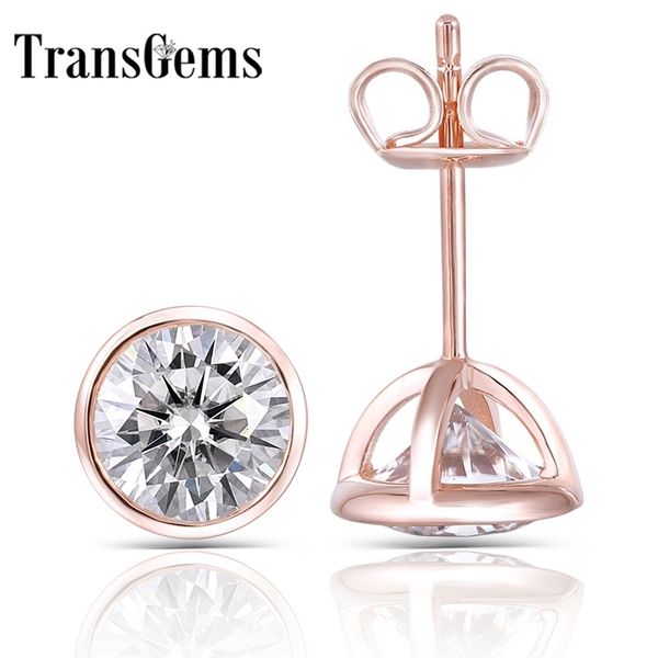 transgems solid 14k rose gold main 2ctw 6.5mm f color moissanite stud earrings bezel setting push back earrings for women y200620, Golden;silver
transgems solid 14k rose gold main 2ctw 6.5mm f color moissanite stud earrings bezel setting push back earrings for women y200620, Golden;silver