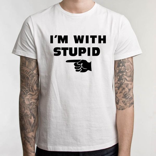 fashion short sleeve t shirt brand cotton shirt summer style cool shirts i'm with stupid funny comic t-shirt sport hooded sweatshirt ho
fashion short sleeve t shirt brand cotton shirt summer style cool shirts i'm with stupid funny comic t-shirt sport hooded sweatshirt ho
