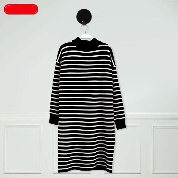 jmfov autumn casual sweater and winter new long striped loose women's korean over coat sweater urban coat half high collar knee 1ahho, White;black
jmfov autumn casual sweater and winter new long striped loose women's korean over coat sweater urban coat half high collar knee 1ahho, White;black