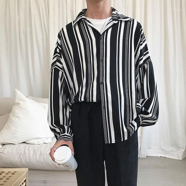 striped shirt men's fashion contrast color business casual dress shirt men streetwear wild loose korean long-sleeved -2xl1, White;black
striped shirt men's fashion contrast color business casual dress shirt men streetwear wild loose korean long-sleeved -2xl1, White;black
