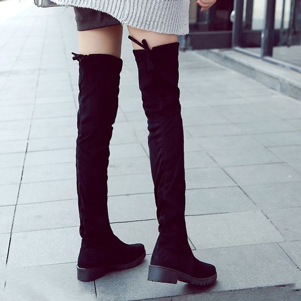 casual quality slimming over-the-knee women's autumn new versatile chunky-heel high heels boots for female lady q1104, Black
casual quality slimming over-the-knee women's autumn new versatile chunky-heel high heels boots for female lady q1104, Black