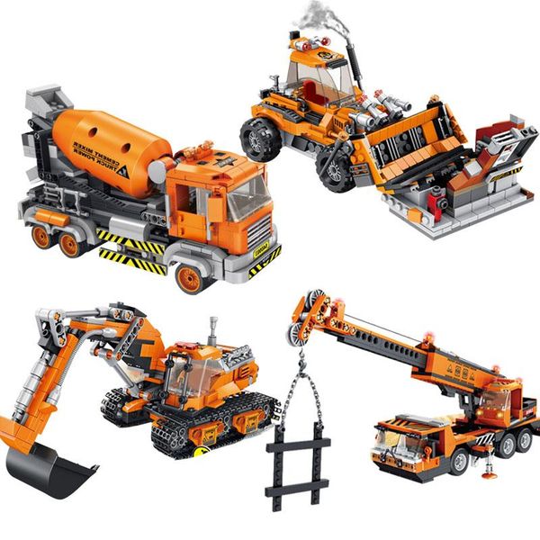 engineering bulldozer crane technic dump mixer truck building blocks bricks city deformation vehicle car toys for children gift qyldez
engineering bulldozer crane technic dump mixer truck building blocks bricks city deformation vehicle car toys for children gift qyldez