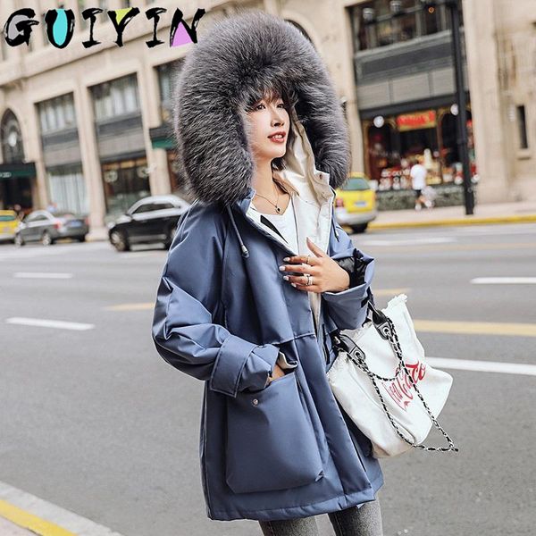 korean version slim long hooded fur collar coats and jacket women fashion thick warm winter coats for women elegant jacket womenx1016, Black;brown
korean version slim long hooded fur collar coats and jacket women fashion thick warm winter coats for women elegant jacket womenx1016, Black;brown