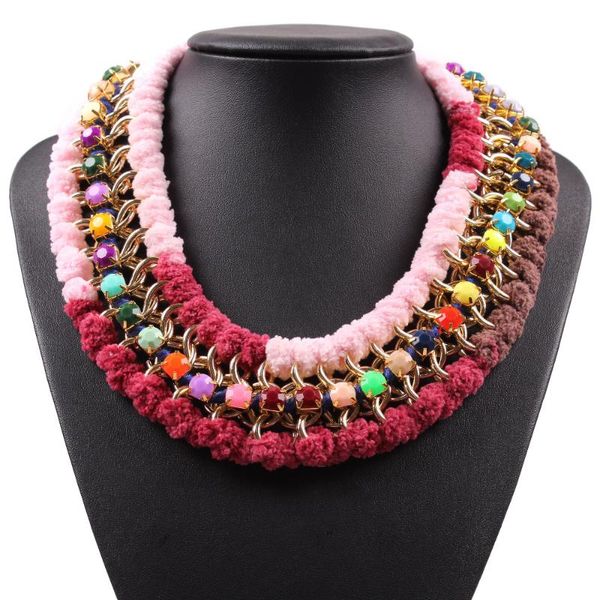 chokers latest model fashion colorful rope necklace resin gold chain string collar choker statement for ladies jewelry, Golden;silver
chokers latest model fashion colorful rope necklace resin gold chain string collar choker statement for ladies jewelry, Golden;silver