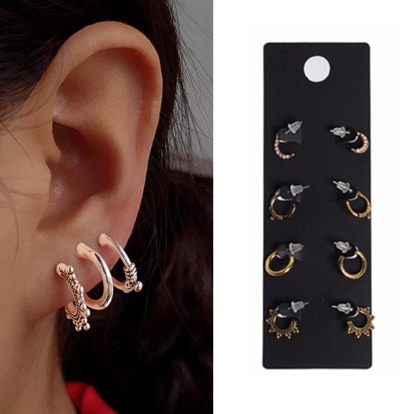 hoop & huggie artilady small earring set mini cartilage earrings for women vintage jewelry party gift, Golden;silver
hoop & huggie artilady small earring set mini cartilage earrings for women vintage jewelry party gift, Golden;silver