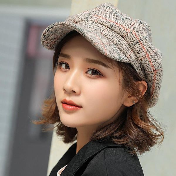 stingy brim hats autumn winter wool sboy cap fashion for women female girl visor travel beret thick warm vintage bonnet, Blue;gray
stingy brim hats autumn winter wool sboy cap fashion for women female girl visor travel beret thick warm vintage bonnet, Blue;gray