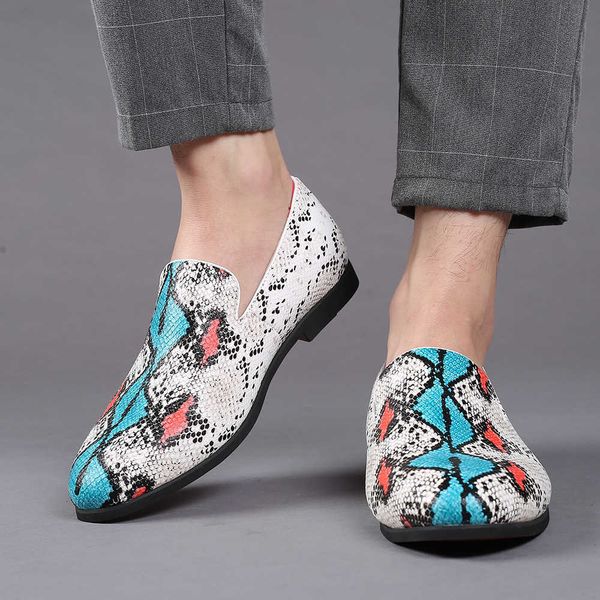 wholesale classic luxury 38-48 snakeskin leather casual loafers shoes for men 2022 italian designer trend dress male hombre formal footwear, Black
wholesale classic luxury 38-48 snakeskin leather casual loafers shoes for men 2022 italian designer trend dress male hombre formal footwear, Black