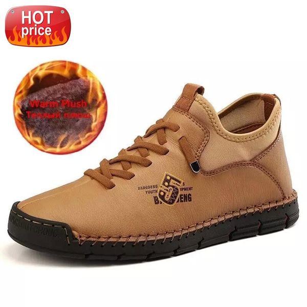 brand winter outdoor men boots non-slip plush warm snow boots handmade leather men's shoes fashion designer men sneakers #t88m
brand winter outdoor men boots non-slip plush warm snow boots handmade leather men's shoes fashion designer men sneakers #t88m