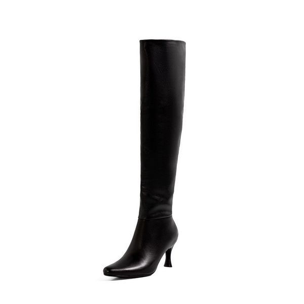 2021 new selling fashion to women's high-heeled shoes woman knee high white rice boots ia1o, Black
2021 new selling fashion to women's high-heeled shoes woman knee high white rice boots ia1o, Black