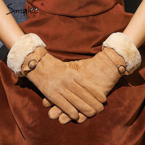 five fingers gloves simplee fashion thick suede winter glove women full finger windproof female warm fur outdoor driving ladies mittens, Blue;gray
five fingers gloves simplee fashion thick suede winter glove women full finger windproof female warm fur outdoor driving ladies mittens, Blue;gray