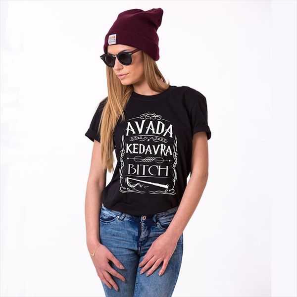 avada kedavra bitch harry style t shirt women graphic tee fashion summer girl short sleeve 100% cotton clothes for women, White
avada kedavra bitch harry style t shirt women graphic tee fashion summer girl short sleeve 100% cotton clothes for women, White