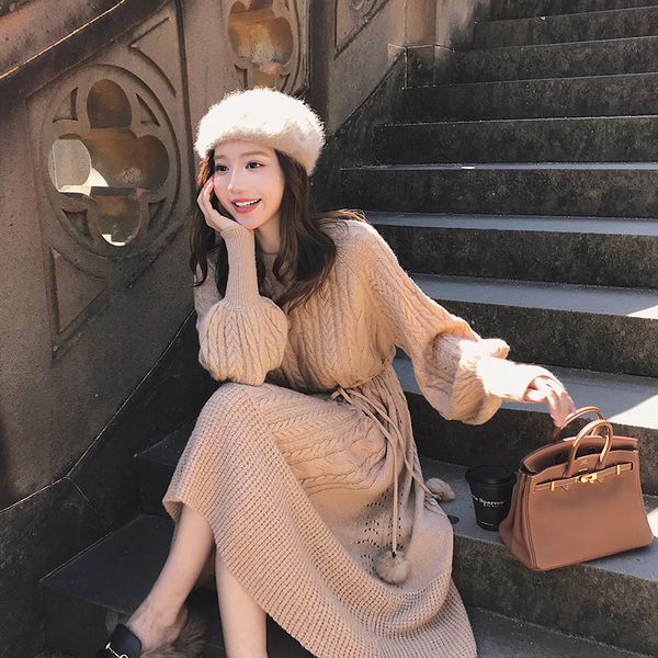 fashion winter knitted sweater dress women clothes loose thicken ladies knitted o-neck casual dress autumn female party dresses 201110, Black;gray
fashion winter knitted sweater dress women clothes loose thicken ladies knitted o-neck casual dress autumn female party dresses 201110, Black;gray