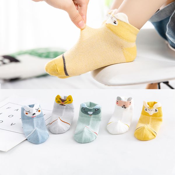 5pairs/lot 0-2y baby socks summer cotton 3d cartoon animal kids socks girls mesh cute newborn boy toddler socks baby y201009, Pink;yellow
5pairs/lot 0-2y baby socks summer cotton 3d cartoon animal kids socks girls mesh cute newborn boy toddler socks baby y201009, Pink;yellow
