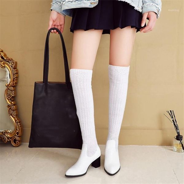 boots pxelena large size 34-43 over the knee knitting women stretch chunky square high heels slip on long riding shoes1, Black
boots pxelena large size 34-43 over the knee knitting women stretch chunky square high heels slip on long riding shoes1, Black