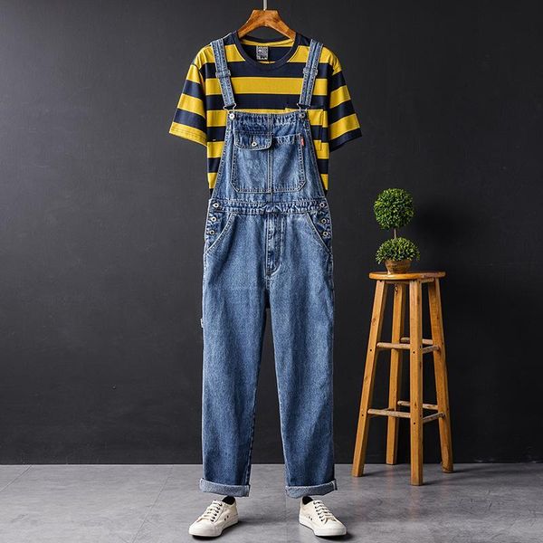 fashion denim jumpsuit for men women korean overalls streetwear jeans rompers pants clothes male female plus size kg-763, Blue
fashion denim jumpsuit for men women korean overalls streetwear jeans rompers pants clothes male female plus size kg-763, Blue