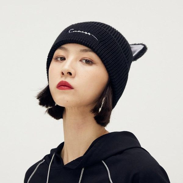 beanie/skull caps obawa knitted hat women's autumn and winter trendy brand wool cat ear fashion cap birthday gifts, Blue;gray
beanie/skull caps obawa knitted hat women's autumn and winter trendy brand wool cat ear fashion cap birthday gifts, Blue;gray