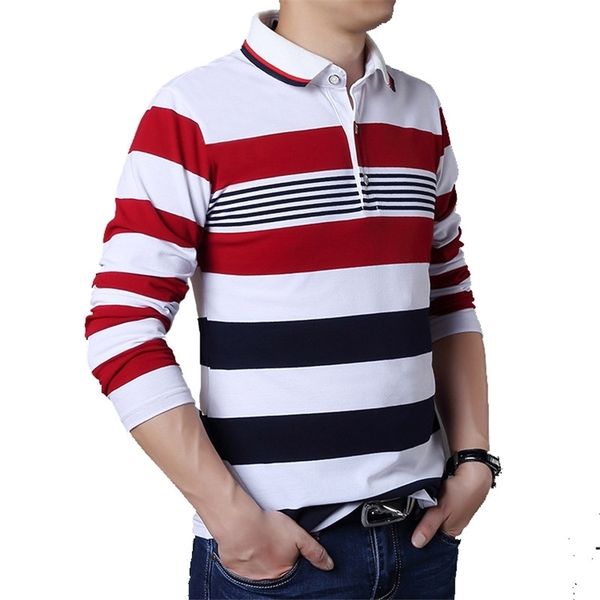 tfetters autumn casual men t-shirt white and red stripe pattern fitness long sleeve turn-down collar cotton stripe clothes 201203, White;black
tfetters autumn casual men t-shirt white and red stripe pattern fitness long sleeve turn-down collar cotton stripe clothes 201203, White;black