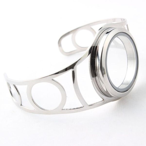 silver round hollow wrist bangle 316l stainless steel locket bracelet with 30mm plain screw face for women 6pcs/lot, Black
silver round hollow wrist bangle 316l stainless steel locket bracelet with 30mm plain screw face for women 6pcs/lot, Black
