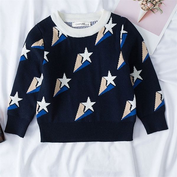 kids girls sweaters autumn sweaters knitted sweater fashion star print bottoming shirt children boys korean clothes pullover 201109, Blue
kids girls sweaters autumn sweaters knitted sweater fashion star print bottoming shirt children boys korean clothes pullover 201109, Blue