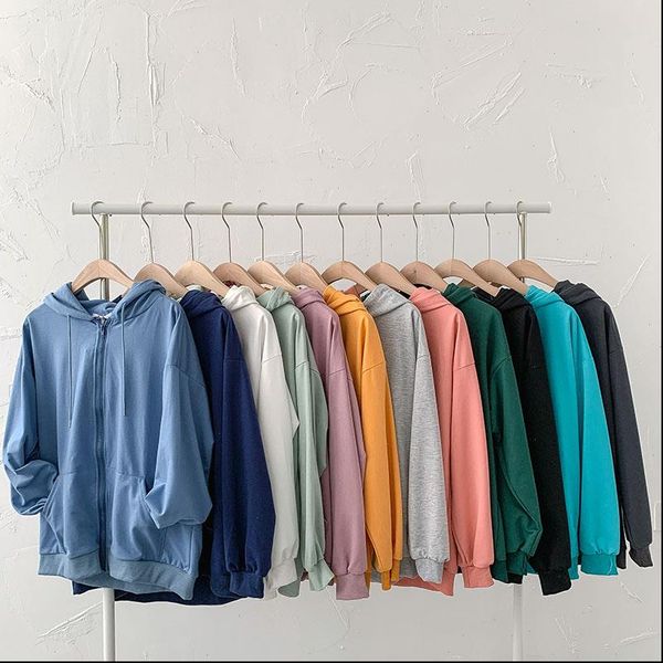 solid hooded women hoodies and sweatshirts 12 colors autumn new casual all match long sleeved zip up female outwear coats, Black
solid hooded women hoodies and sweatshirts 12 colors autumn new casual all match long sleeved zip up female outwear coats, Black