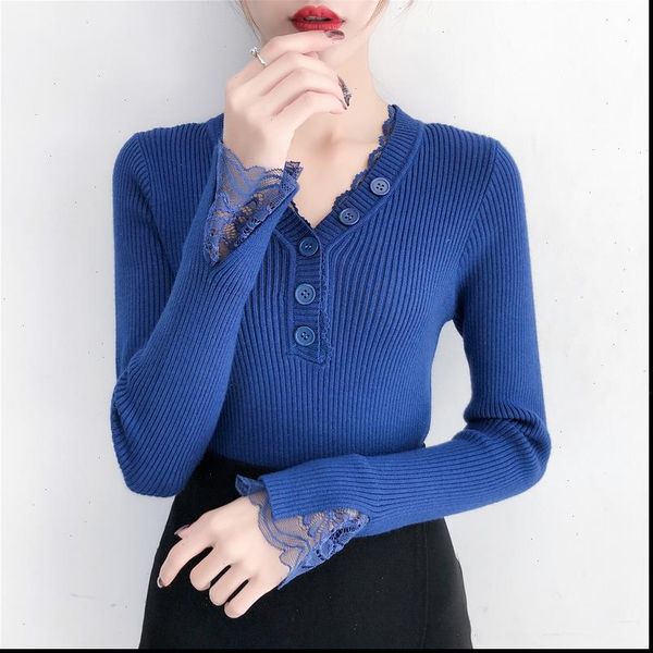 knitted women 2021 new ruffle new sweater retro knitted sweater v neck button slim fit lace shirts 106c60, White;black
knitted women 2021 new ruffle new sweater retro knitted sweater v neck button slim fit lace shirts 106c60, White;black