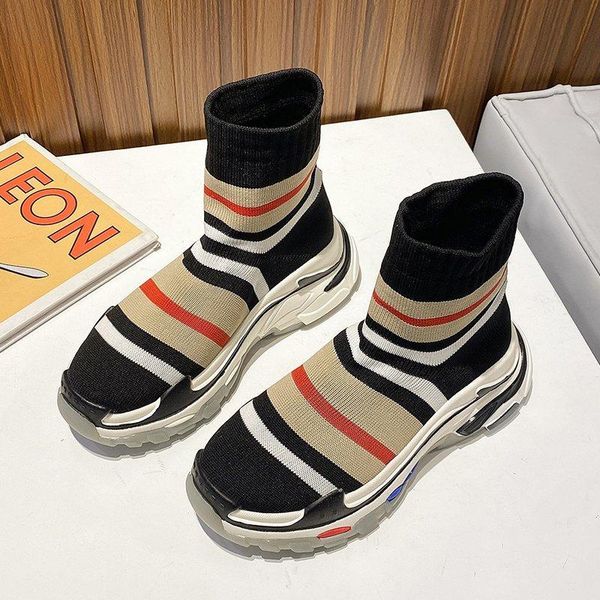 women thick sole stretch knitted socks shoes female 2020 new autumn wild thin short boots flat bottom board shoes women boots, Black
women thick sole stretch knitted socks shoes female 2020 new autumn wild thin short boots flat bottom board shoes women boots, Black