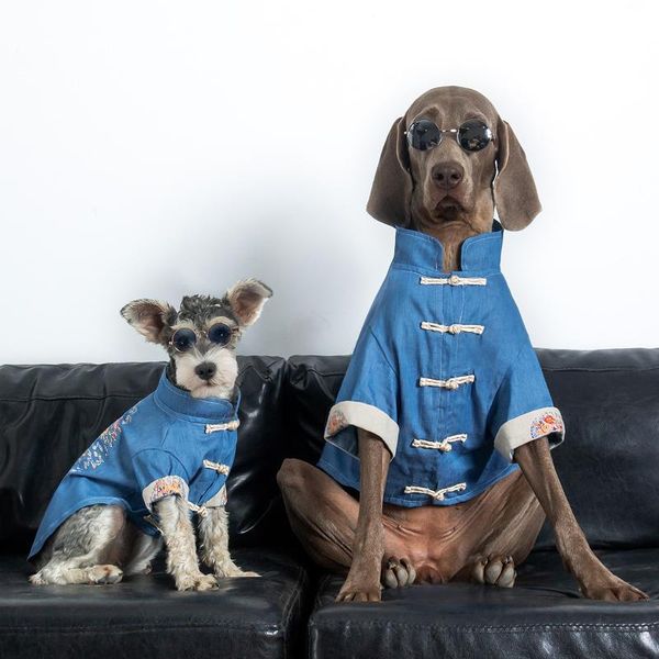 large dog spring autumn clothes dog tang suit labrador golden retriever samoyed small-large coats jacket denim fabric
large dog spring autumn clothes dog tang suit labrador golden retriever samoyed small-large coats jacket denim fabric