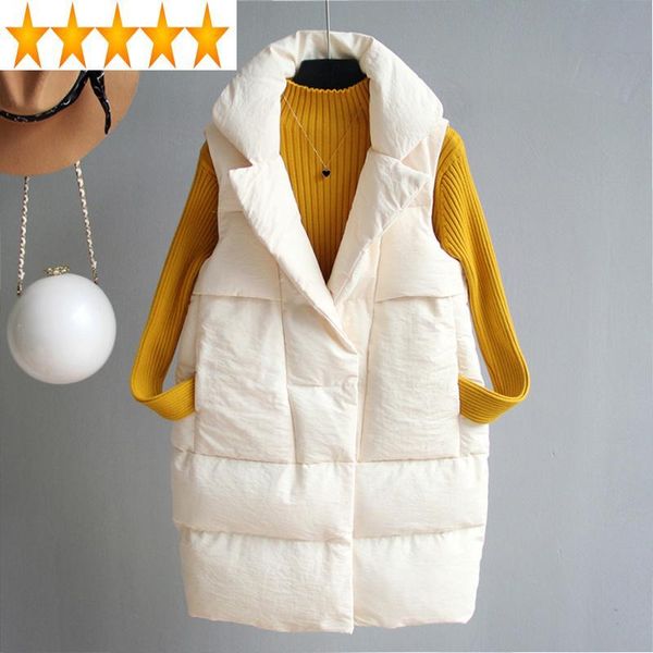 warm autumn winter women's jacket women 2021 new long vest woman waistcoat korean coats chalecos para mujer kj5701, Black;white
warm autumn winter women's jacket women 2021 new long vest woman waistcoat korean coats chalecos para mujer kj5701, Black;white