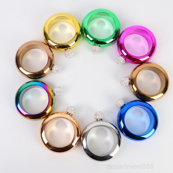 a-bangle bracelet hip flask rhinestones lid stainless steel whiskey pocket wine bottle fashion water bottles drinkware dhe342
a-bangle bracelet hip flask rhinestones lid stainless steel whiskey pocket wine bottle fashion water bottles drinkware dhe342
