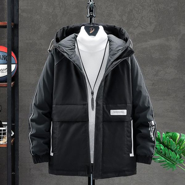 men's winter jacket men 2020 cotton padded jacket casual waterproor coat windbreaker hooded warm parka puffer jackets for men, Black
men's winter jacket men 2020 cotton padded jacket casual waterproor coat windbreaker hooded warm parka puffer jackets for men, Black