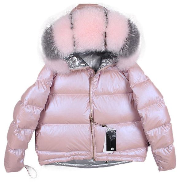 women's down & parkas 2021 winter jacket women natural fur collar coat loose short white duck real, Black
women's down & parkas 2021 winter jacket women natural fur collar coat loose short white duck real, Black