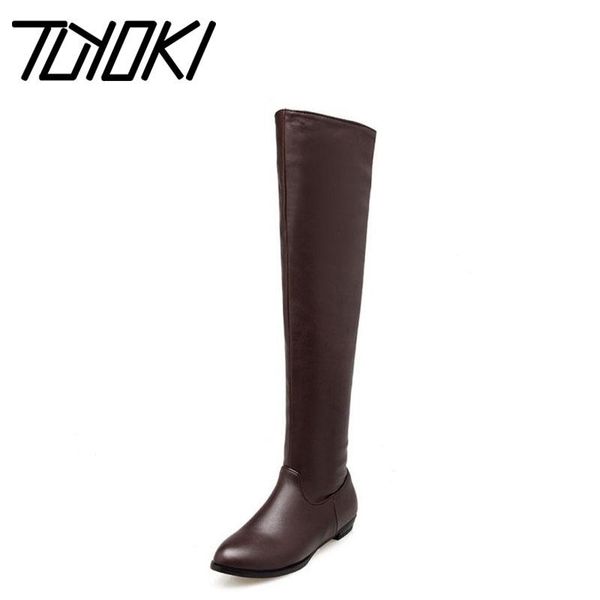 boots tuyoki woman flat boot women winter fashion over knee long botas sole stretch fabric shoes footwear size 34-45, Black
boots tuyoki woman flat boot women winter fashion over knee long botas sole stretch fabric shoes footwear size 34-45, Black