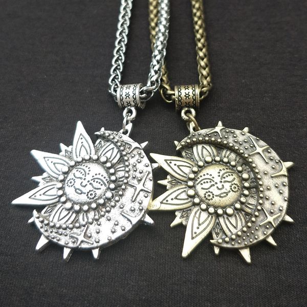 solar energy and celestial pendant datura flowers womens necklace amulet pendant geometric religious vijing jewelry, Silver
solar energy and celestial pendant datura flowers womens necklace amulet pendant geometric religious vijing jewelry, Silver