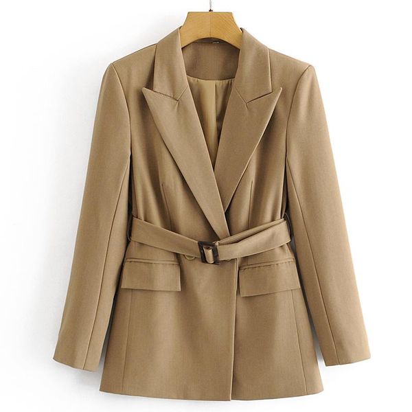 women's suits & blazers office lady loose notched women fashion double breasted jackets elegant tie belt waist female ladies gq, White;black
women's suits & blazers office lady loose notched women fashion double breasted jackets elegant tie belt waist female ladies gq, White;black