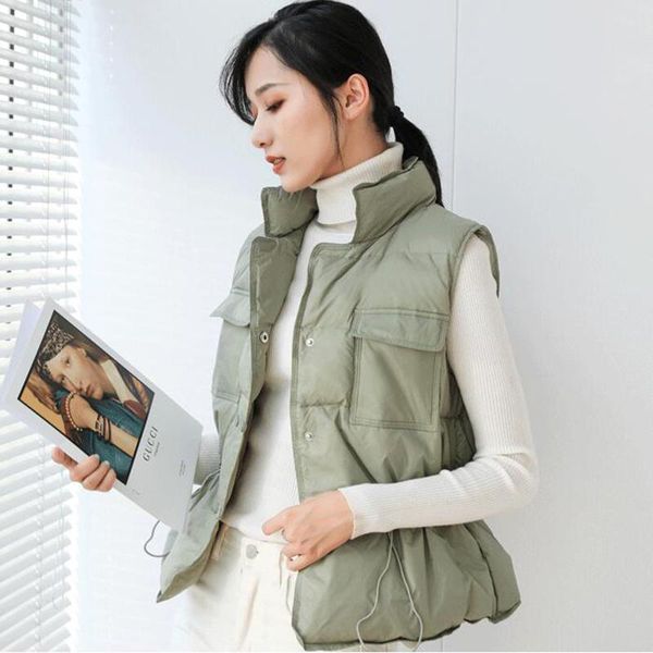 women's down & parkas eorutciz winter slim tunic duck vest women fashion thin vintage coat autumn casual ultra light waistcoat lm1035, Black
women's down & parkas eorutciz winter slim tunic duck vest women fashion thin vintage coat autumn casual ultra light waistcoat lm1035, Black
