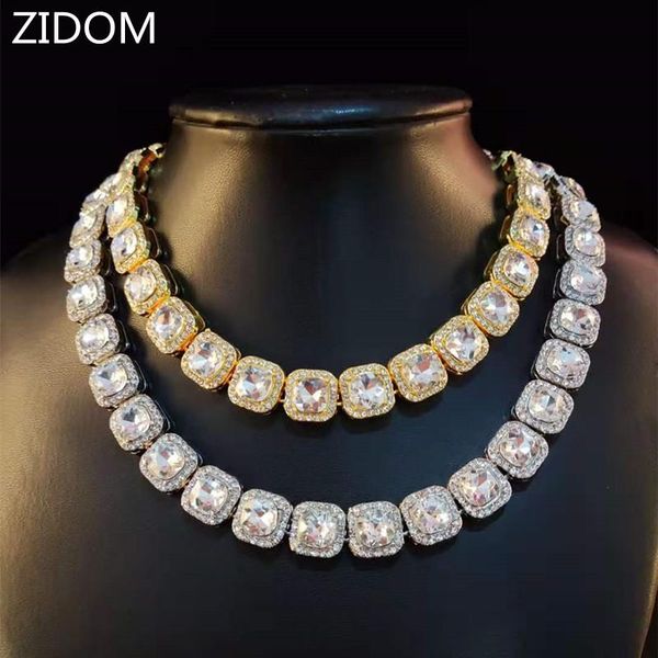 men women hip hop tennis chain necklace pave setting square cz stone hiphop iced out bling chain necklaces fashion jewelry gifts, Silver
men women hip hop tennis chain necklace pave setting square cz stone hiphop iced out bling chain necklaces fashion jewelry gifts, Silver
