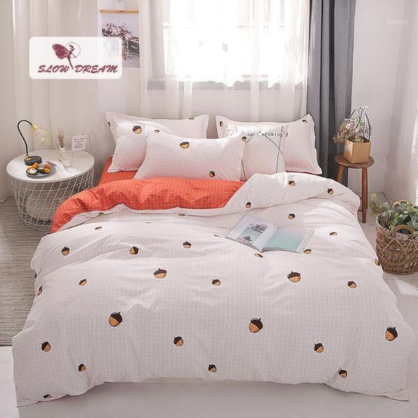 slowdream fashion bedding set orange flat sheet acorn duvet cover bed linen set decorative bedroom au king family bedclothes1
slowdream fashion bedding set orange flat sheet acorn duvet cover bed linen set decorative bedroom au king family bedclothes1