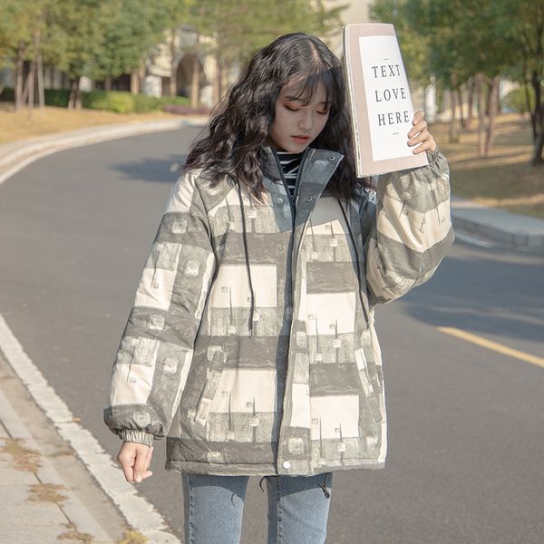 new winter female korean version loose ins thickened japanese tooling cotton coat student all-match jacket trend 201028, Black
new winter female korean version loose ins thickened japanese tooling cotton coat student all-match jacket trend 201028, Black